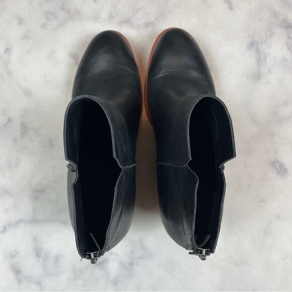 Kork-Ease Chandra Black Leather Ankle Booties - Picture 6 of 11